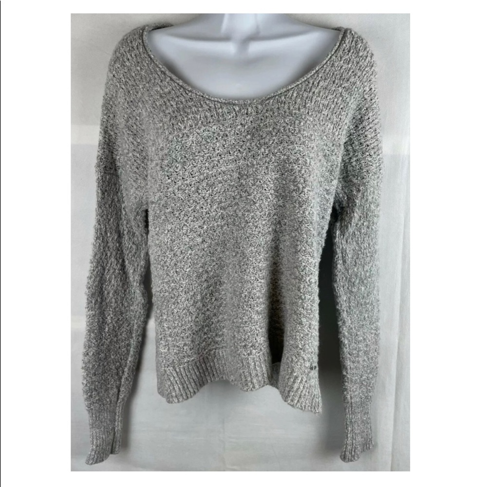 Abercrombie and Fitch Womens Grey Pulllover Long Sleeved Sweater Size M
